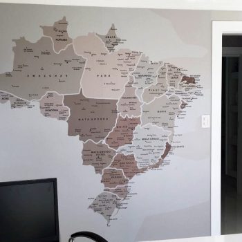 Mapa Decorativo - Brasil